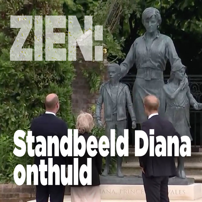 ZIEN: Standbeeld Diana onthuld