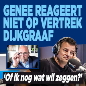 Wilfred Genee reageert niet op vertrek Jan Dijkgraaf