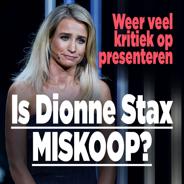 Weer kritiek op presenteren: is Dionne Stax miskoop?