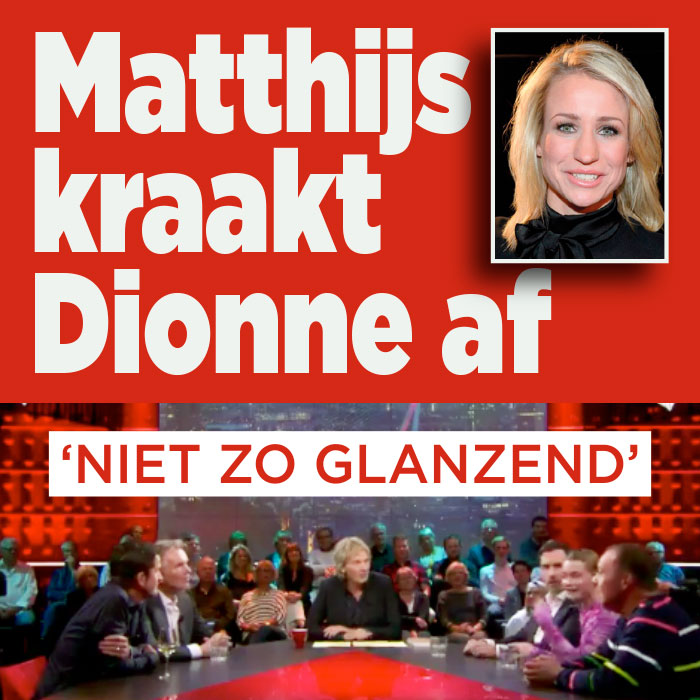 Matthijs van Nieuwkerk geen fan van Dionne Stax