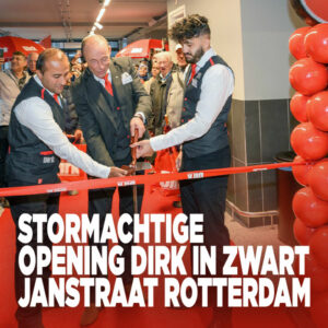 Stormachtige opening Dirk in Zwart Janstraat Rotterdam