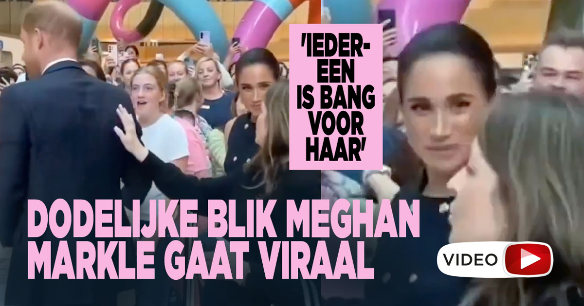 Dodelijke blik Meghan Markle gaat viraal: ‘Iedereen is bang voor haar’