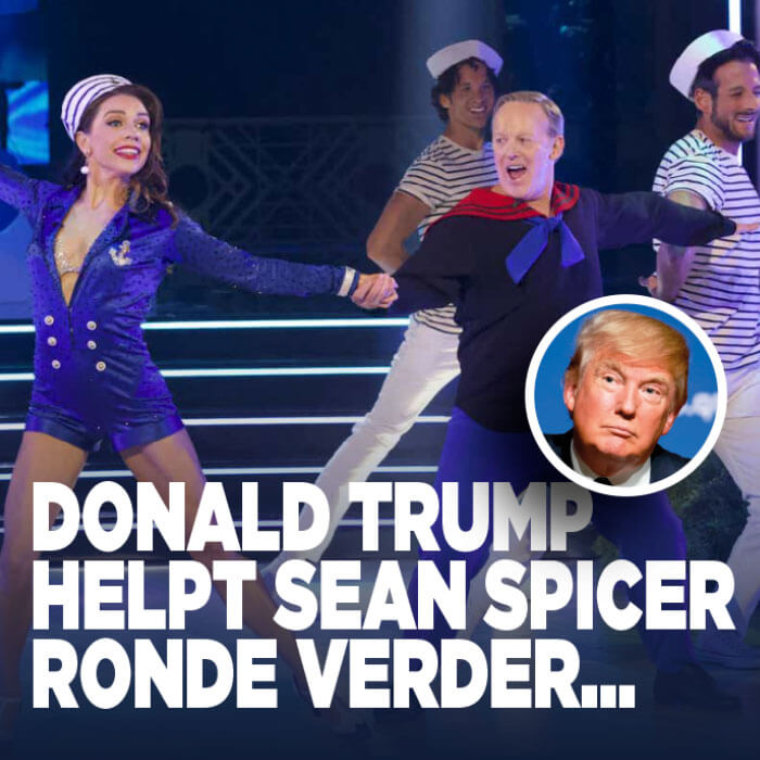 Slecht dansende Sean Spicer overwint bij Dancing with the Stars dankzij steun Donald Trump