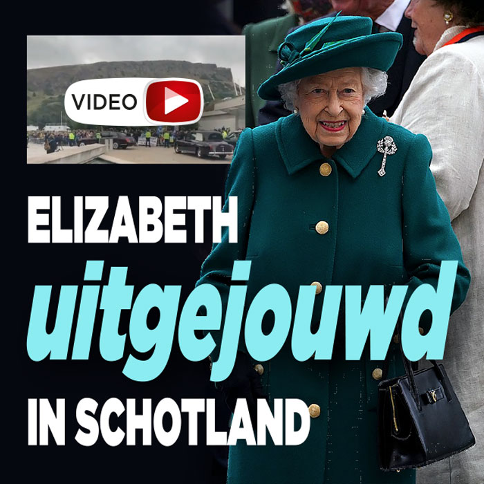 Elizabeth uitgejouwd in Schotland