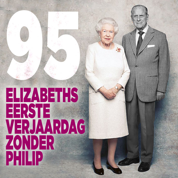 Queen Elizabeth viert eerste verjaardag zonder man Philip