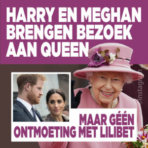 Harry en Meghan brengen bezoek aan Queen: géén ontmoeting met Lilibet