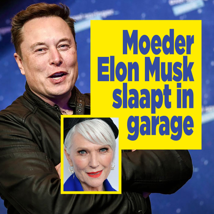 Moeder Elon Musk slaapt in garage