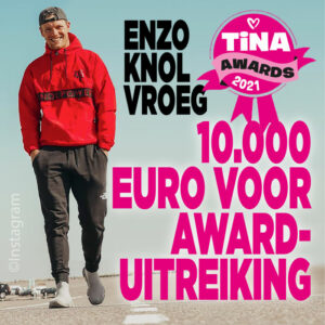 Enzo Knol afwezig bij awarduitreiking omdat hij geen 10.000 euro kreeg