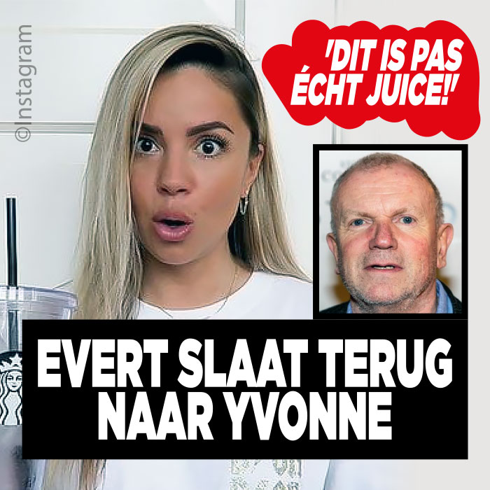 Evert Santegoeds slaat terug naar Yvonne Coldeweijer: &#8216;Dit is pas écht juice!&#8217;