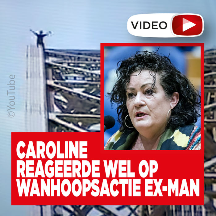 Caroline van der Plas has already responded to her ex-husband’s desperate act