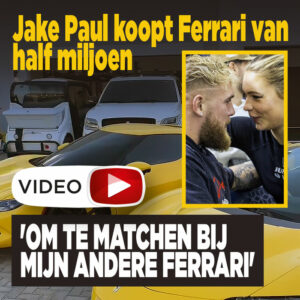 Jake Paul koopt Ferrari van half miljoen: &#8216;Om te matchen bij mijn andere Ferrari&#8217;