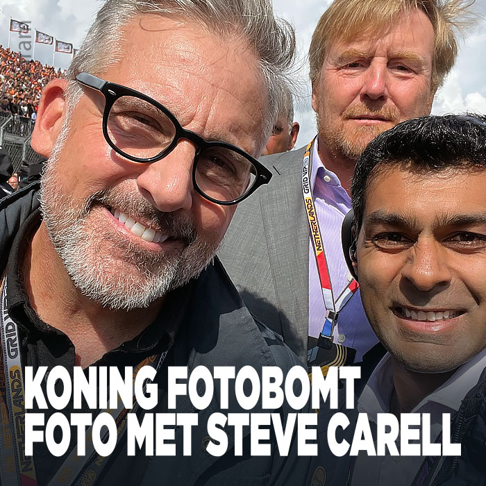 Koning fotobomt foto met Steve Carell
