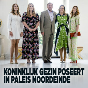 ZIEN: Koninklijk gezin poseert in Paleis Noordeinde