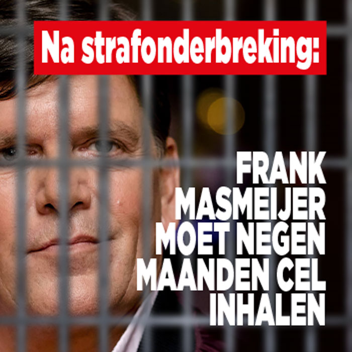 Frank Masmeijer moet de cel weer in|