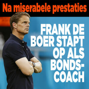 Na miserabele prestaties: Frank de Boer stapt op als bondscoach