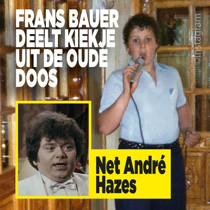 Frans lijkt sprekend op André Hazes!