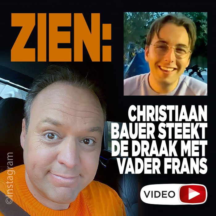 ZIEN: Christiaan Bauer steekt de draak met vader Frans