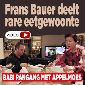 Frans Bauer deelt rare eetgewoonte: &#8216;Babi pangang met appelmoes&#8217;