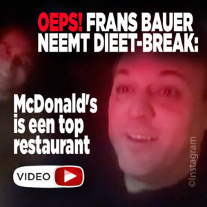ZIEN! Frans Bauer neemt dieet-break: &#8216;McDonald&#8217;s is een top restaurant&#8217;