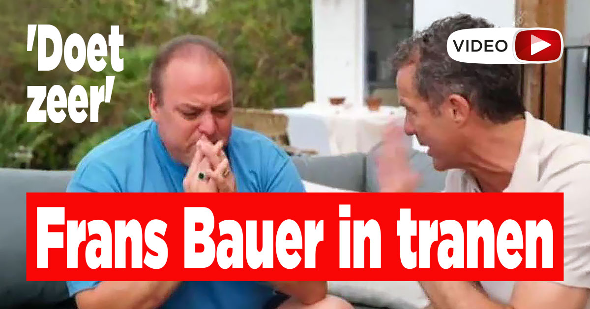 Frans Bauer in tranen