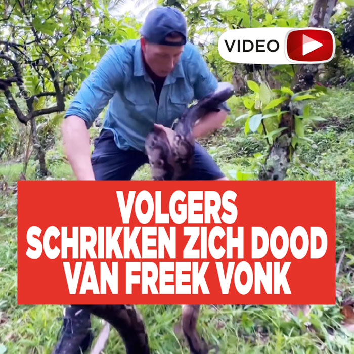 Volgers schrikken zich dood van Freek Vonk