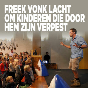 Freek Vonk lacht om kinderen die door hem zijn verpest