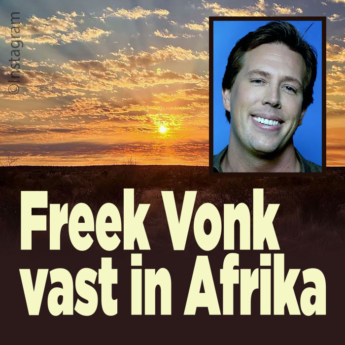 Freek Vonk vast in Afrika