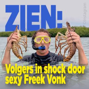 Volgers in shock door sexy Freek Vonk