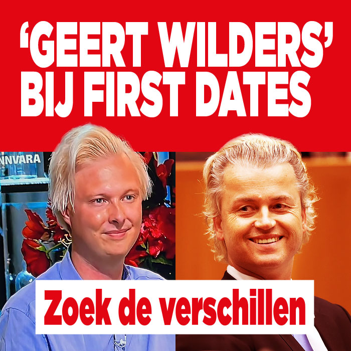 Zoek de verschillen: &#8216;Geert Wilders&#8217; bij First Dates