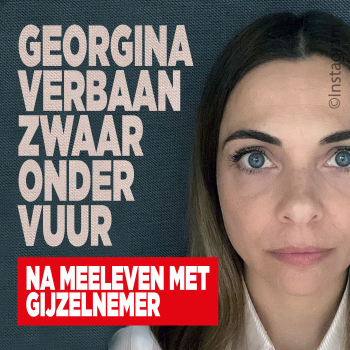 Georgina Verbaan zwaar onder vuur na meeleven met gijzelnemer