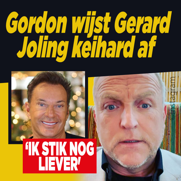 Gerard Joling afgewezen door Gordon