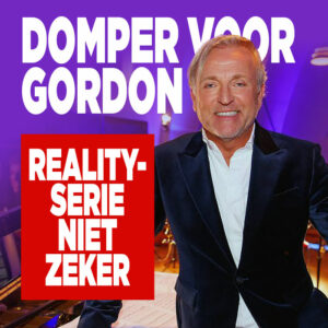 Domper voor Gordon: &#8216;Realityserie niet zeker&#8217;