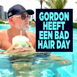 Gordon heeft een bad hair day