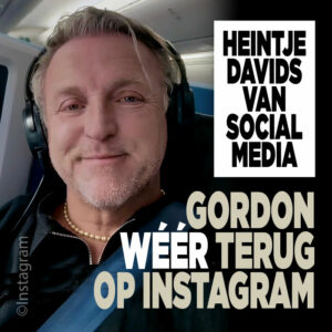 Gordon wéér terug op Instagram
