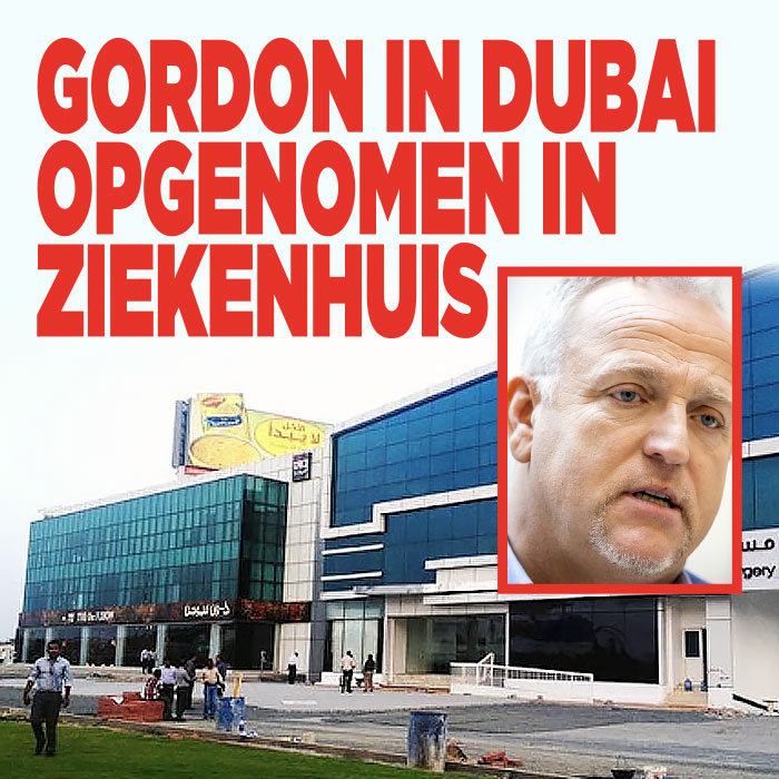 Gordon in Dubai opgenomen in ziekenhuis