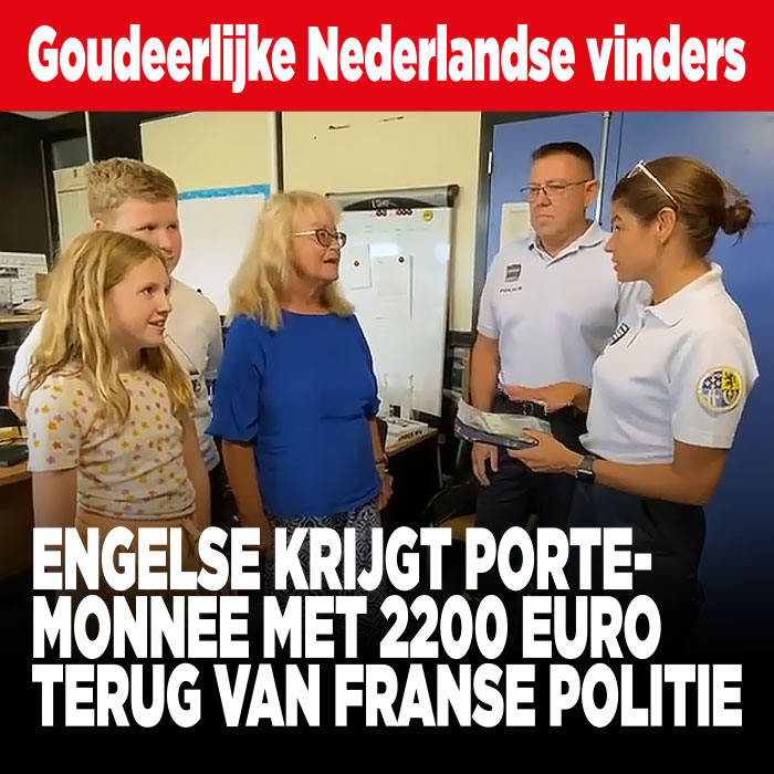 Goudeerlijke Nederlanders geven geld aan Franse politie