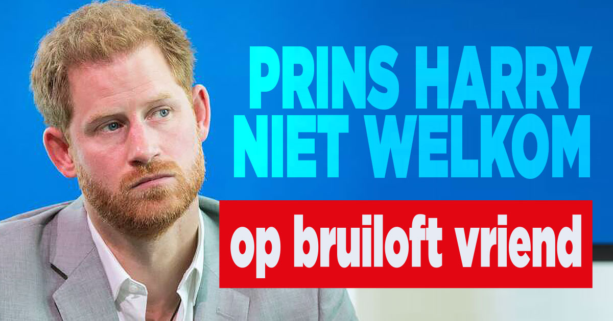 Harry niet welkom op bruiloft