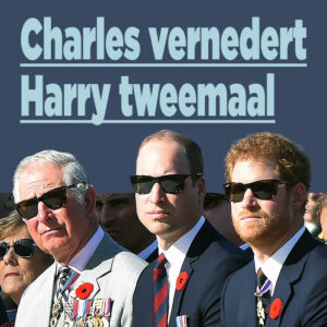 Charles vernedert Harry tweemaal