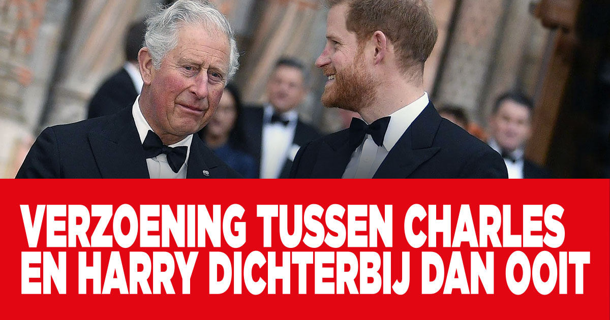 Verzoening tussen Charles en Harry dichterbij dan ooit