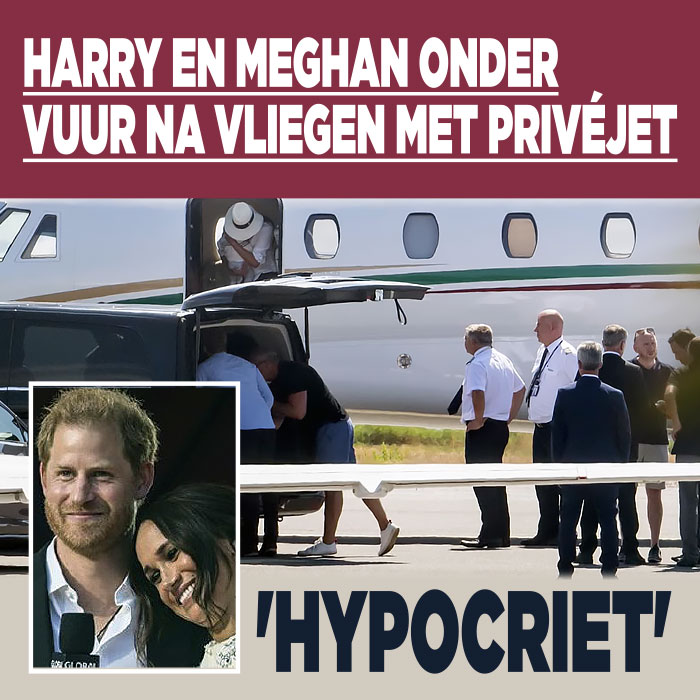 Harry en Meghan onder vuur door vliegen in privéjet