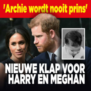 Nieuwe klap voor Harry en Meghan: &#8216;Archie wordt nooit prins&#8217;