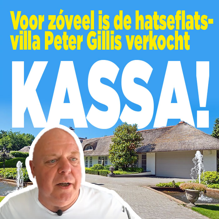 Peter Gillis verkoopt miljoenenvilla