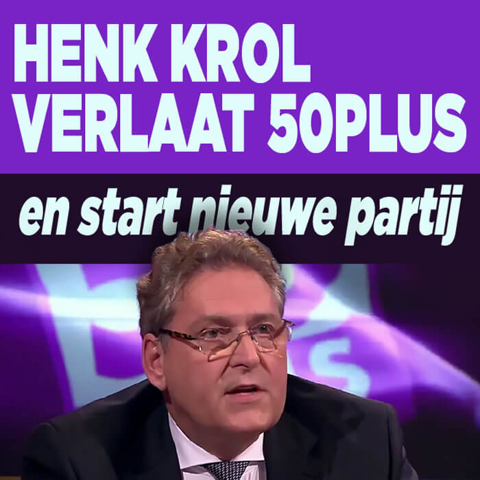 Henk Krol stopt bij 50Plus en start nieuw avontuur