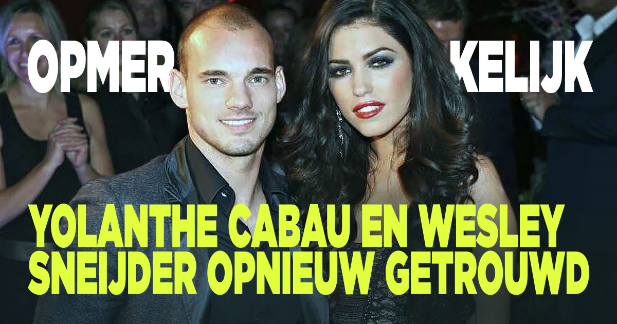 Weer getrouwd Wesley en Yolanthe
