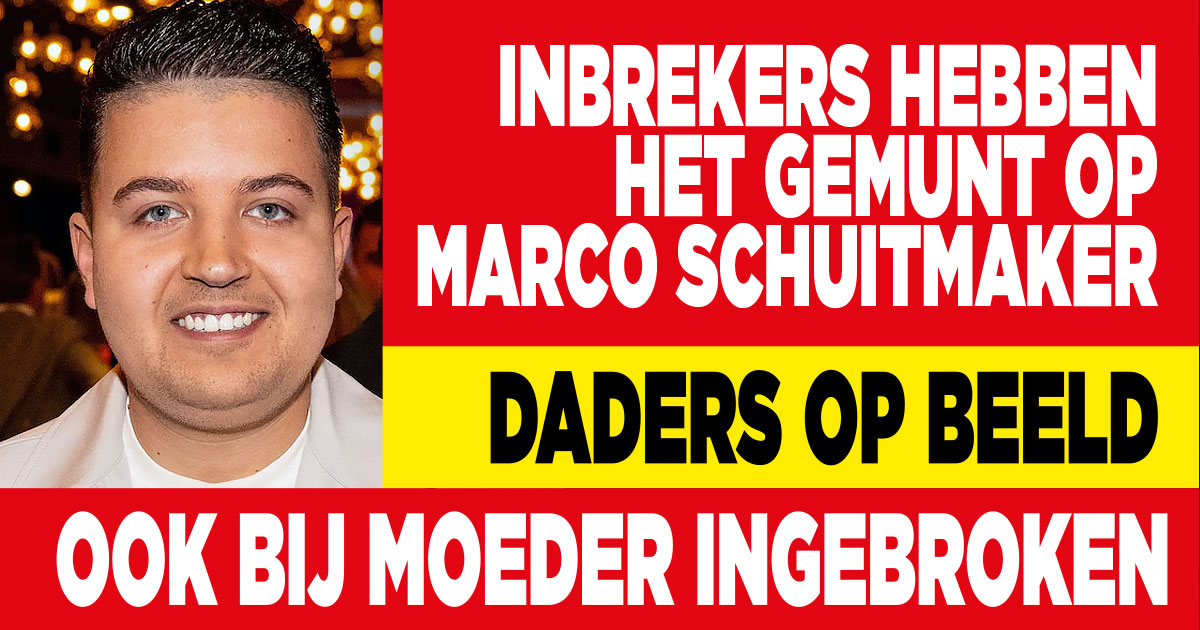 Inbrekers zitten achter Marco aan