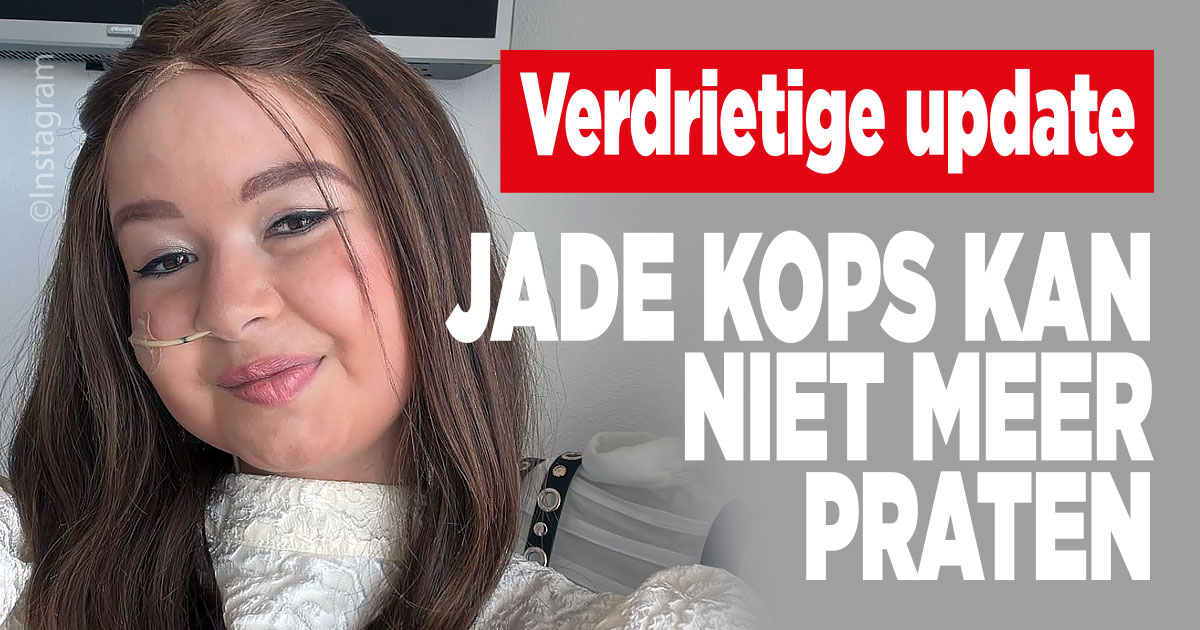Verdrietige update: Jade Kops kan niet meer praten