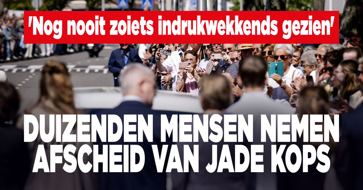 Duizenden mensen bij begrafenis Jade