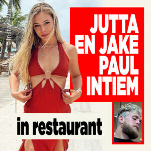 Jutta Leerdam en Jake Paul intiem in restaurant