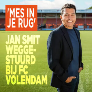 Jan Smit weggestuurd bij FC Volendam: &#8216;Mes in je rug&#8217;