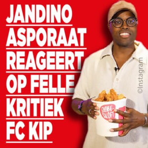 Jandino Asporaat reageert op felle kritiek FC Kip